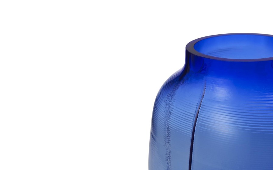 Normann Copenhagen Step Vase - 23Cm Blue Hot