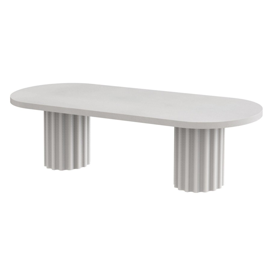 Trit House Chantel Dining Table White Concrete Hot