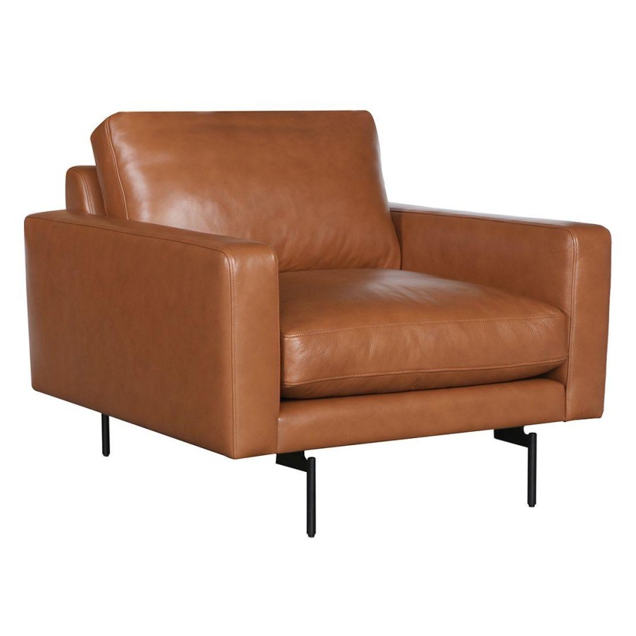 Wendelbo Edge V1 Lounge Chair Patrol Cognac Leather Online