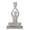 Bloomingville Lucie Polyresin Candlestick White Wholesale