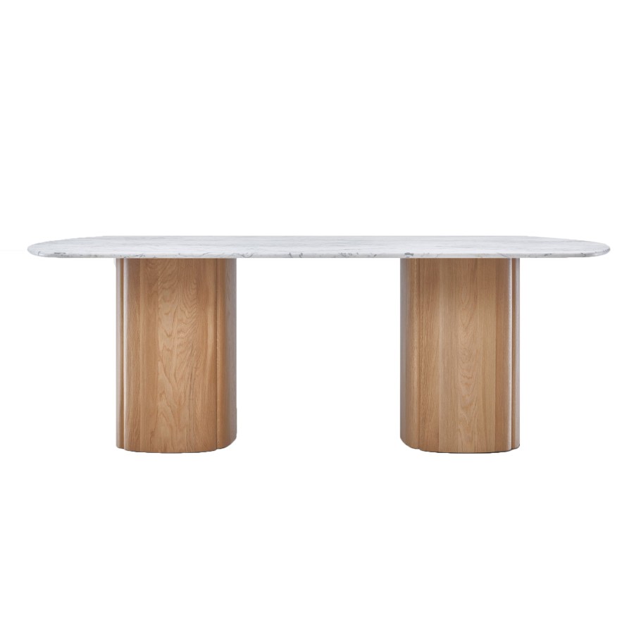 Sketch Interior Tathra Marble Oval Dining Table 2200Mm Online