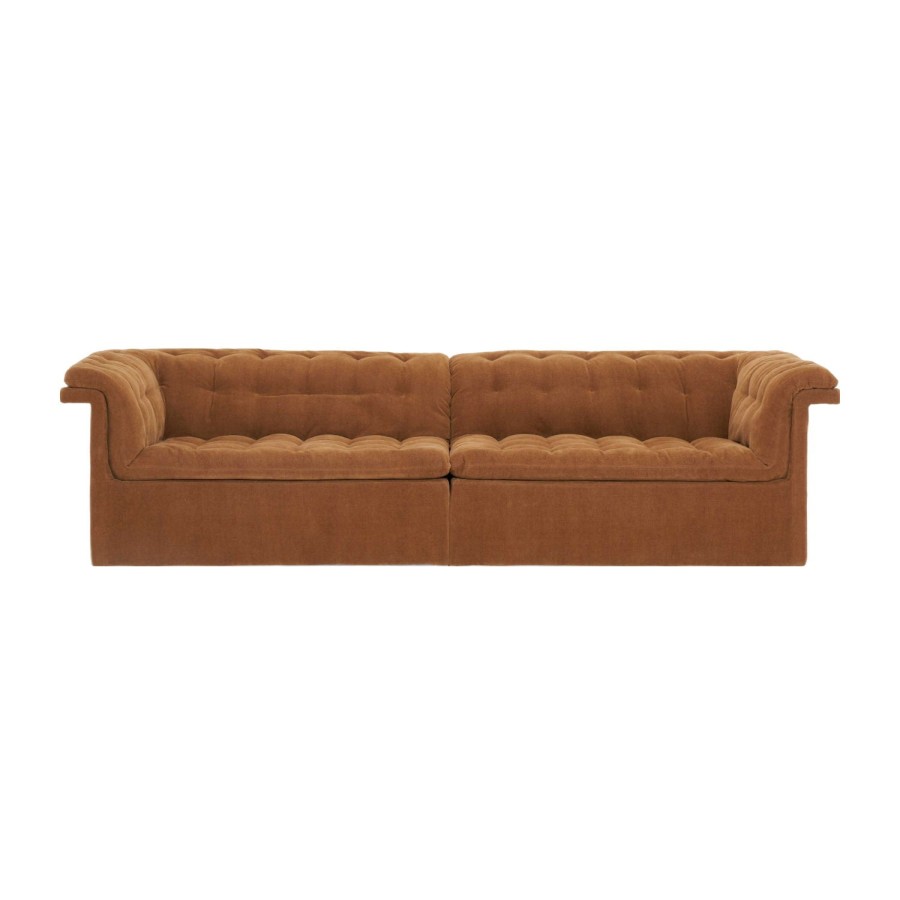 Natadora Furrow 4 Seater Sofa Auric-Sahara 0008 New