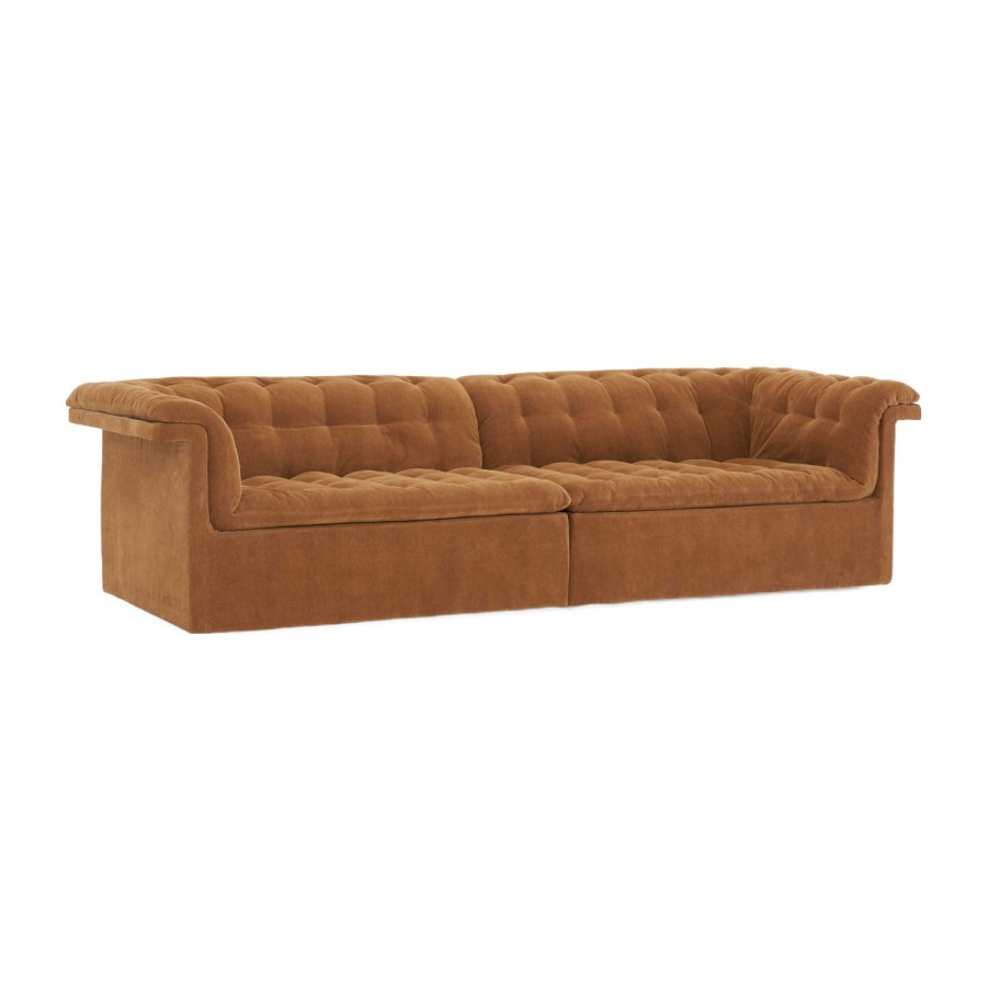 Natadora Furrow 4 Seater Sofa Auric-Sahara 0008 New