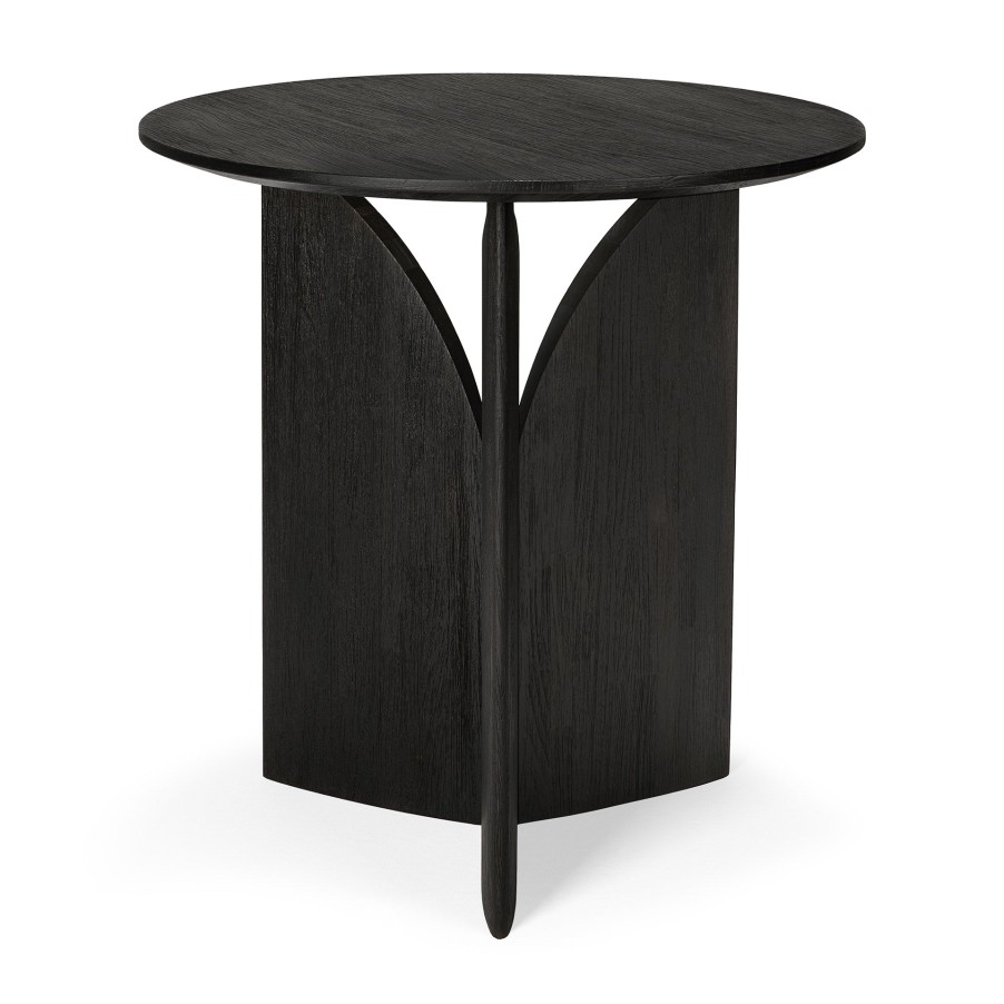 Ethnicraft Ethnicraft Teak Fin Side Table Black New