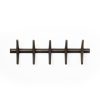 Ethnicraft Ethnicraft Mahogany Pi Wall Coat Rack Dark Brown Best