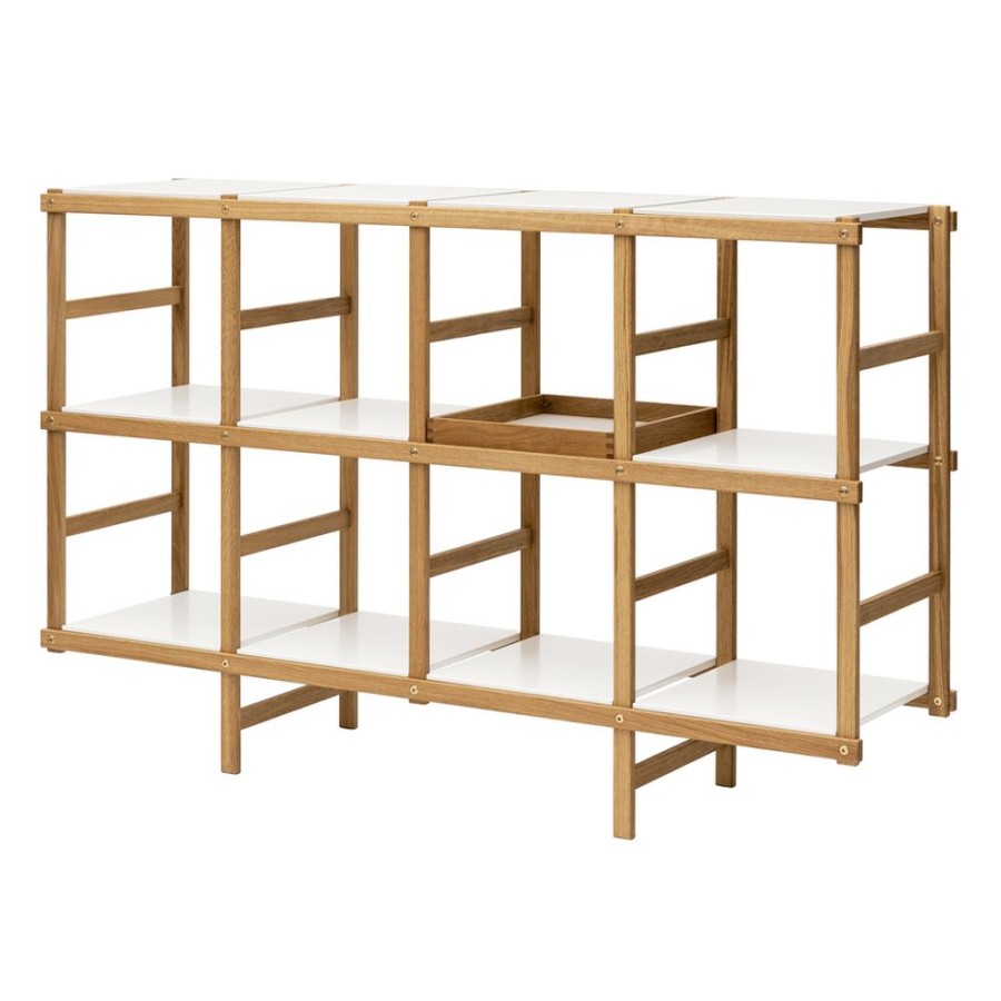 Design House Stockholm Frame Shelf - Medium Oak/White New