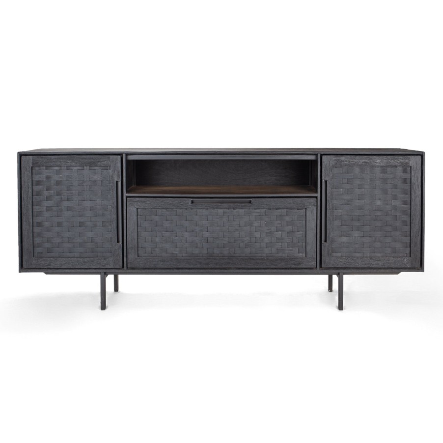 dBodhi Dbodhi Karma Low Dresser - 2 Doors/1 Drawer/1 Shelf Charcoal Clearance