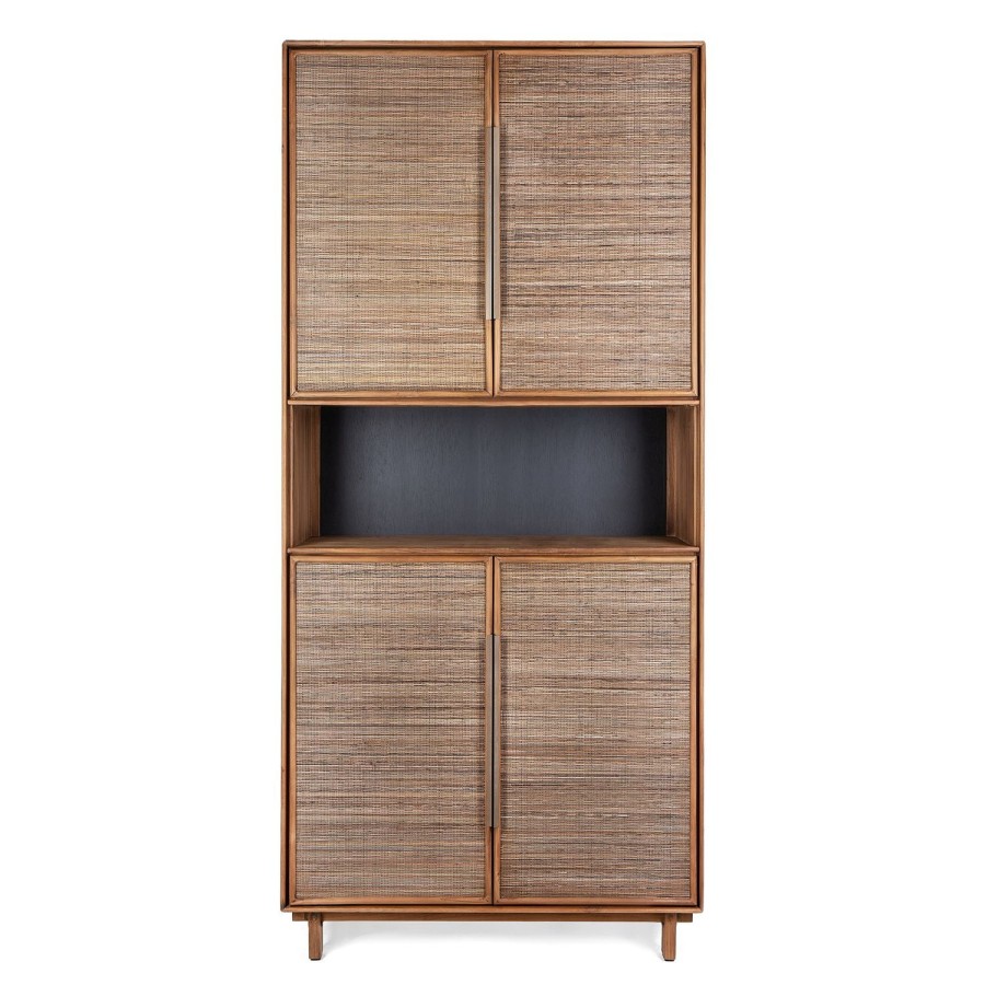 dBodhi Dbodhi Grace Cabinet - 4 Doors/1 Open Rack Teak Hot