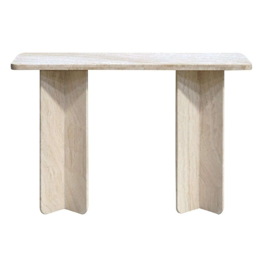 Trit House Heather Console Table Travertine Best