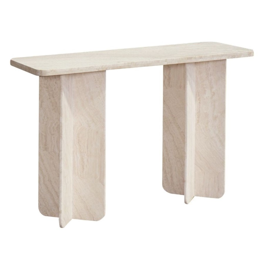 Trit House Heather Console Table Travertine Best