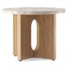 Audo Copenhagen Androgyne Timber Side Table Natural Oak/Kunis Breccia Sand Best