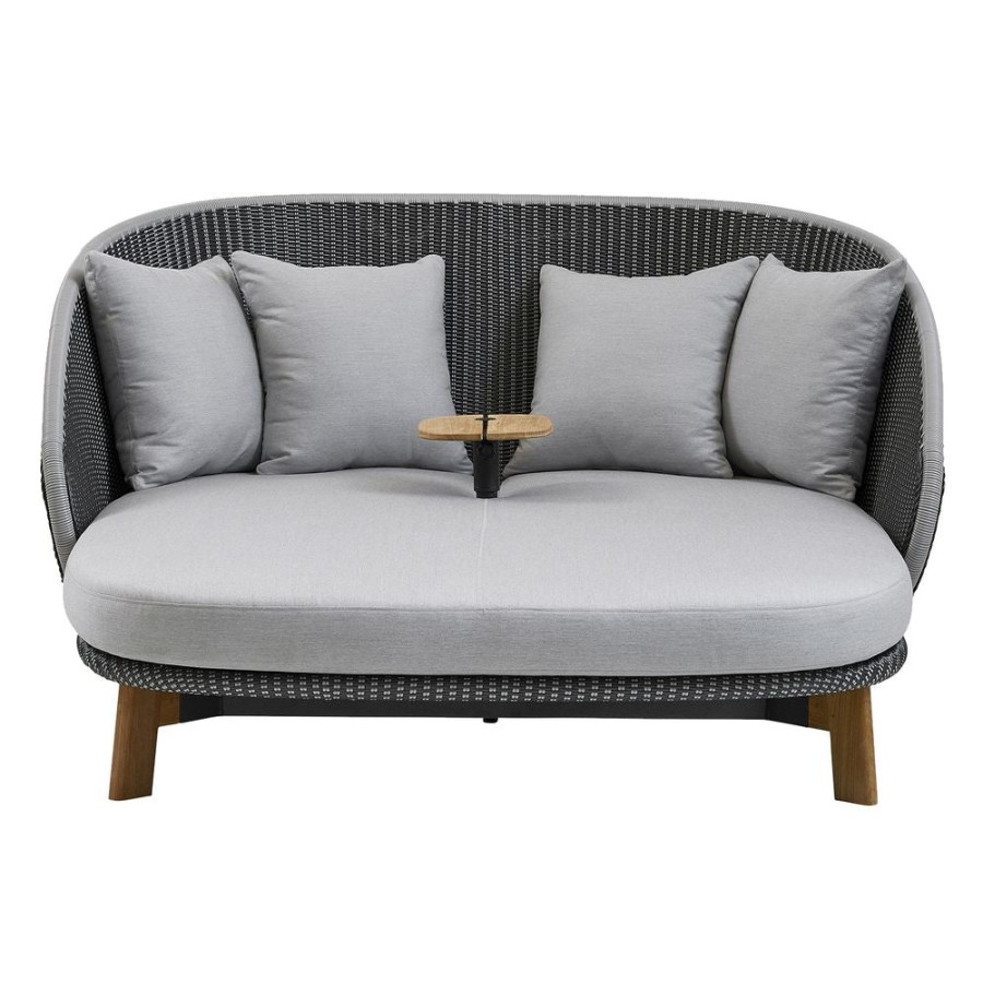 Caneline Peacock Daybed Light Grey Hot