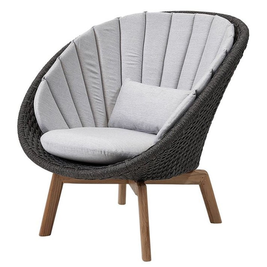 Caneline Peacock Lounge Chair - Soft Rope Clearance