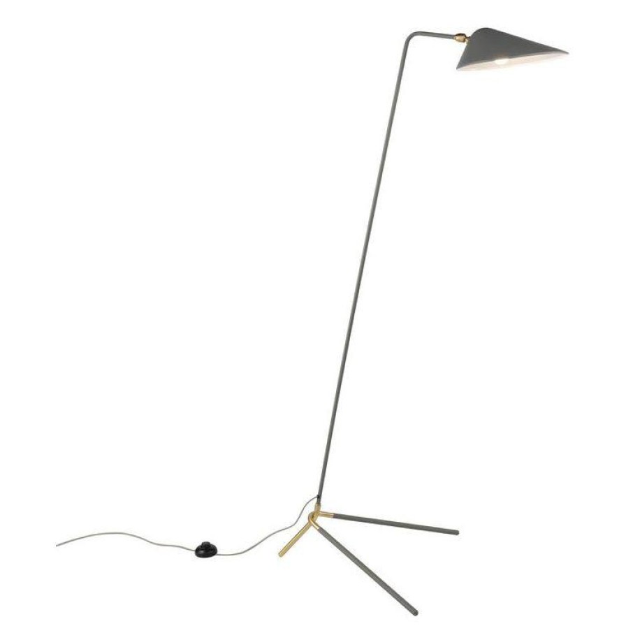 Trit House Annika Floor Lamp Grey/Brass Wholesale