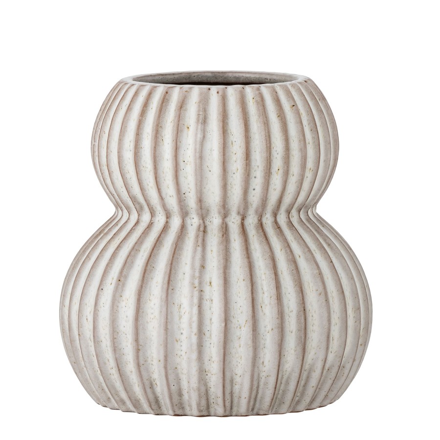 Bloomingville Guney Stoneware Vase White Wholesale