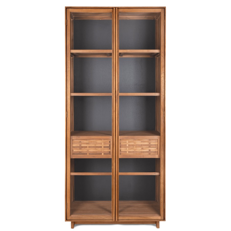 dBodhi Dbodhi Motion Display Cabinet - 2 Glass Doors/2 Drawers Teak Best