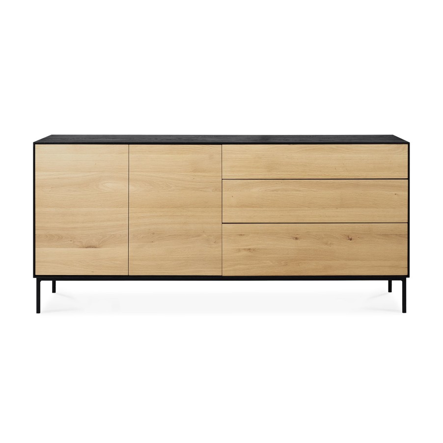 Ethnicraft Ethnicraft Oak Blackbird Sideboard - 2 Doors/3 Drawers Natural Oak Best