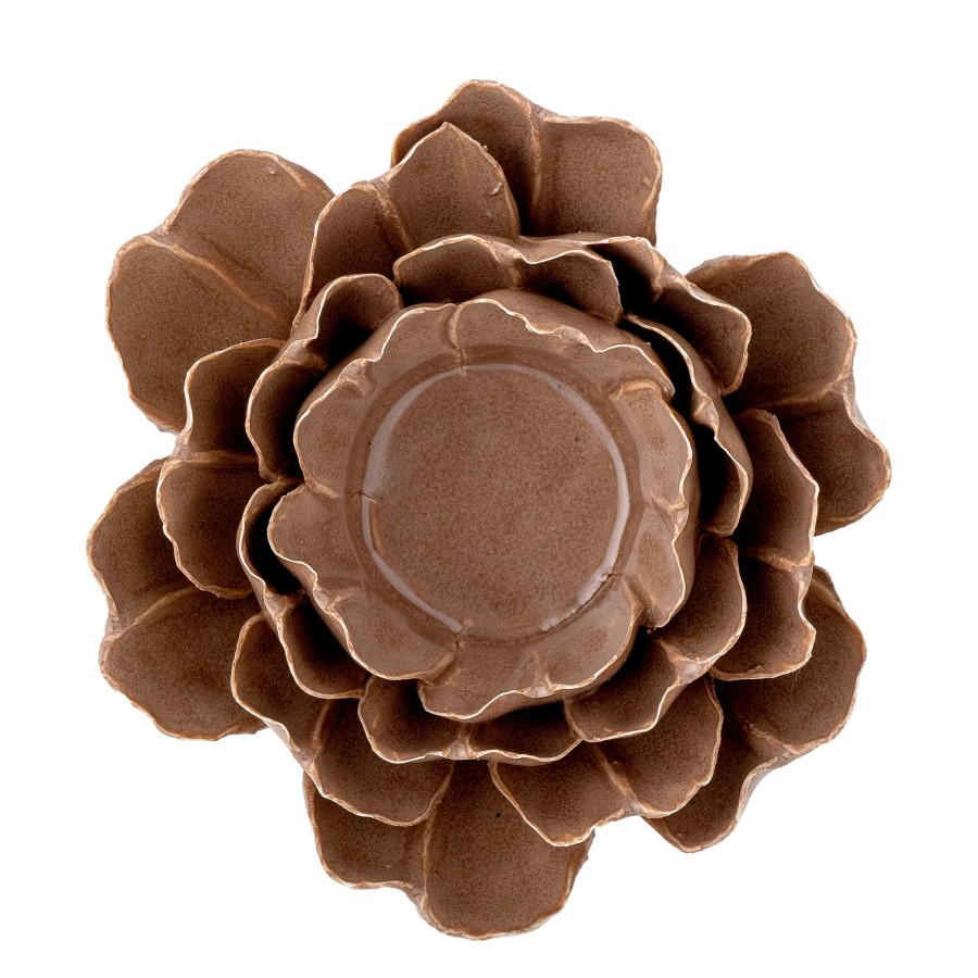 Bloomingville Irisa Stoneware Votive Brown Clearance