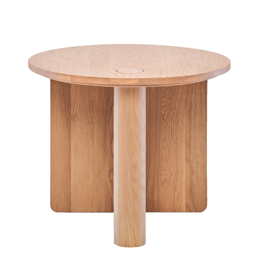 Natadora Pivot Round Timber Side Table Online