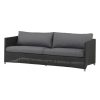 Caneline Diamond 3 Seater Sofa - Weave Grey Best