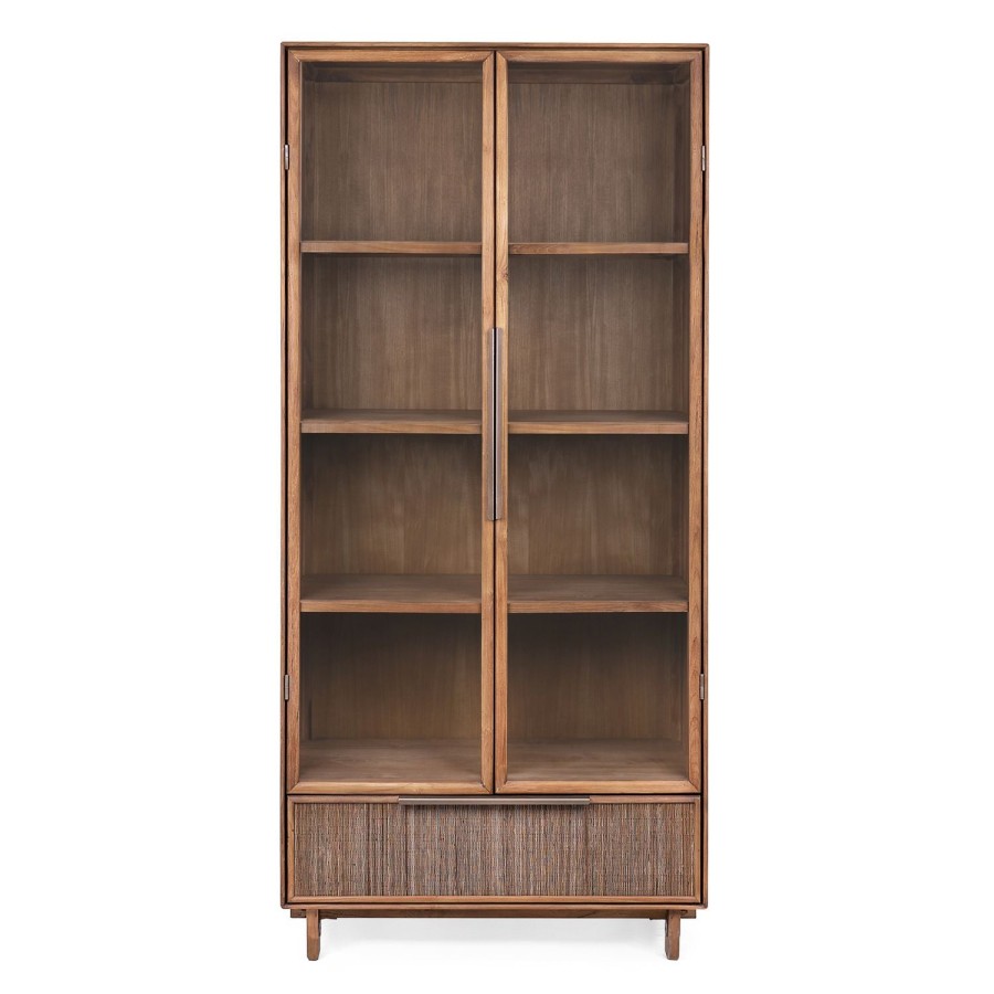 dBodhi Dbodhi Grace Cabinet - 2 Glass Doors/1 Drawer Teak New