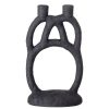 Bloomingville Ramina Polyresin Candle Holder Black Clearance