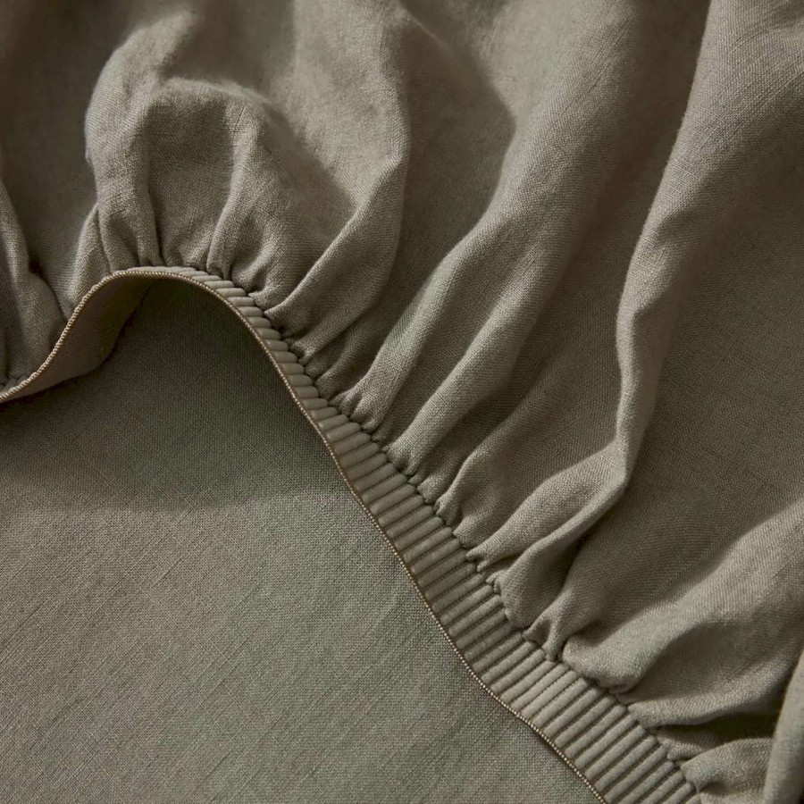 Trit House Ravel French Flax Linen Fitted Sheet Hot