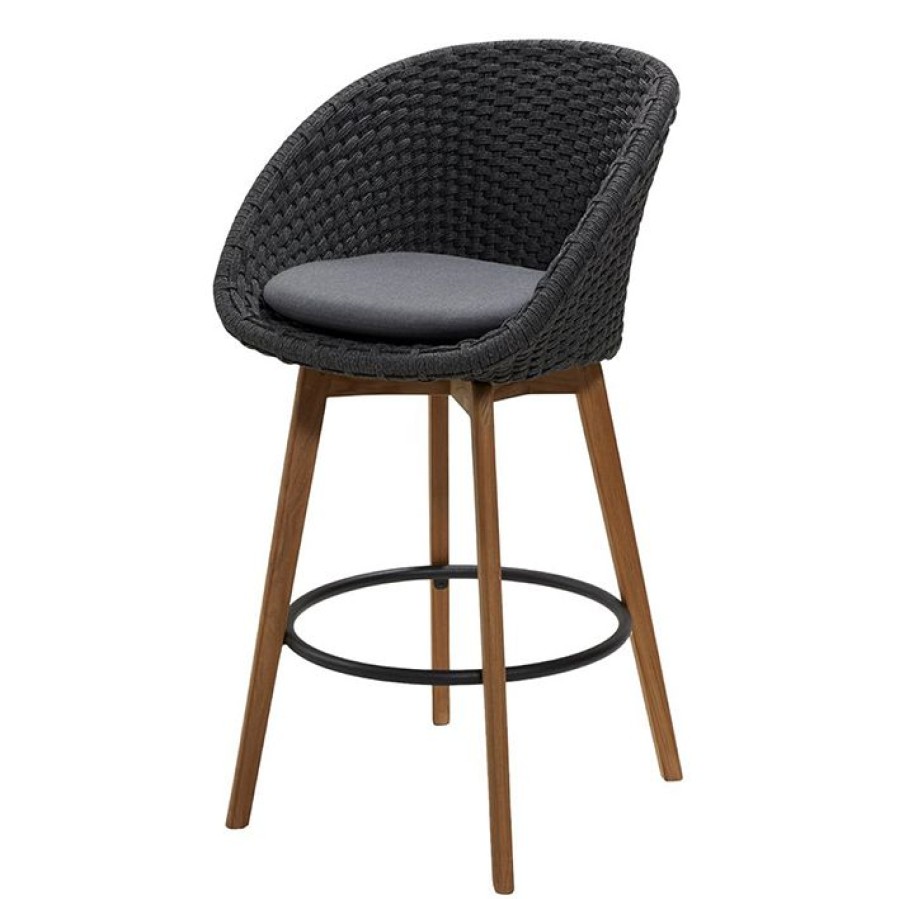 Caneline Peacock Bar Chair Best