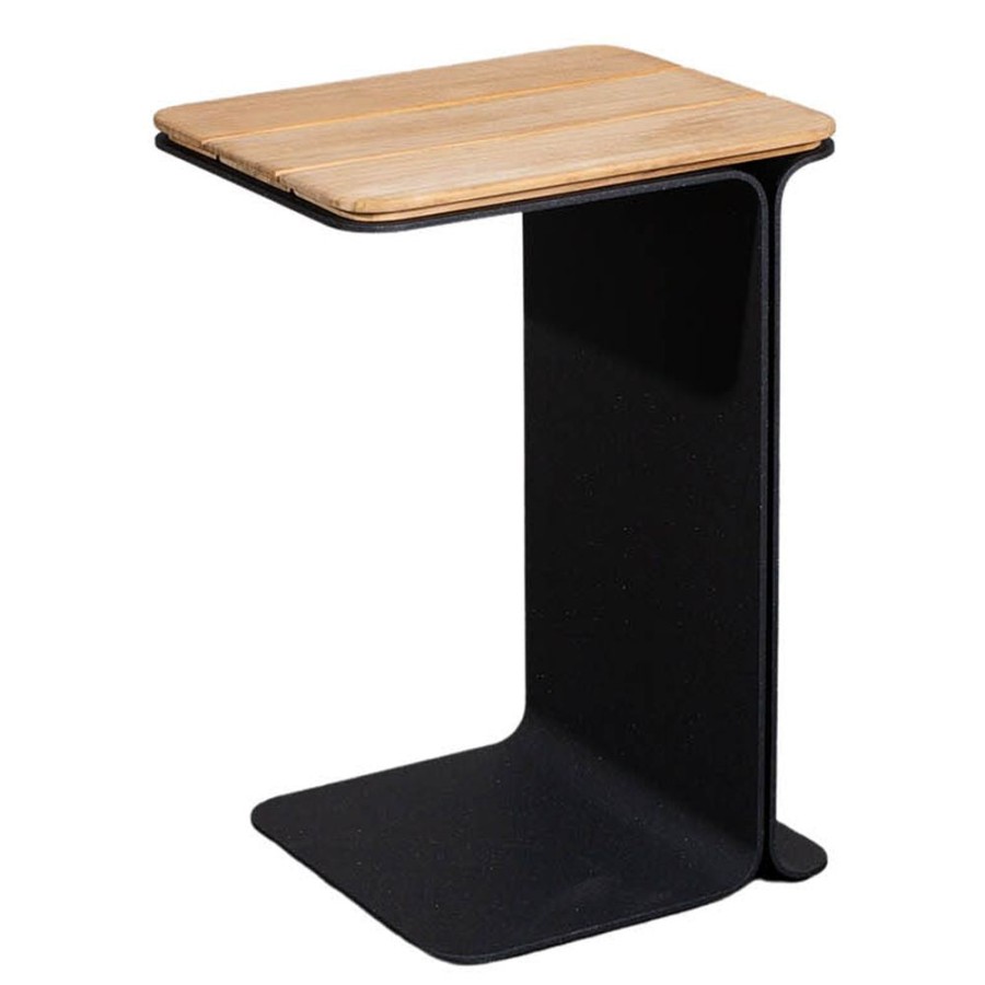 Caneline Mega Side Table Teak/Black Hot