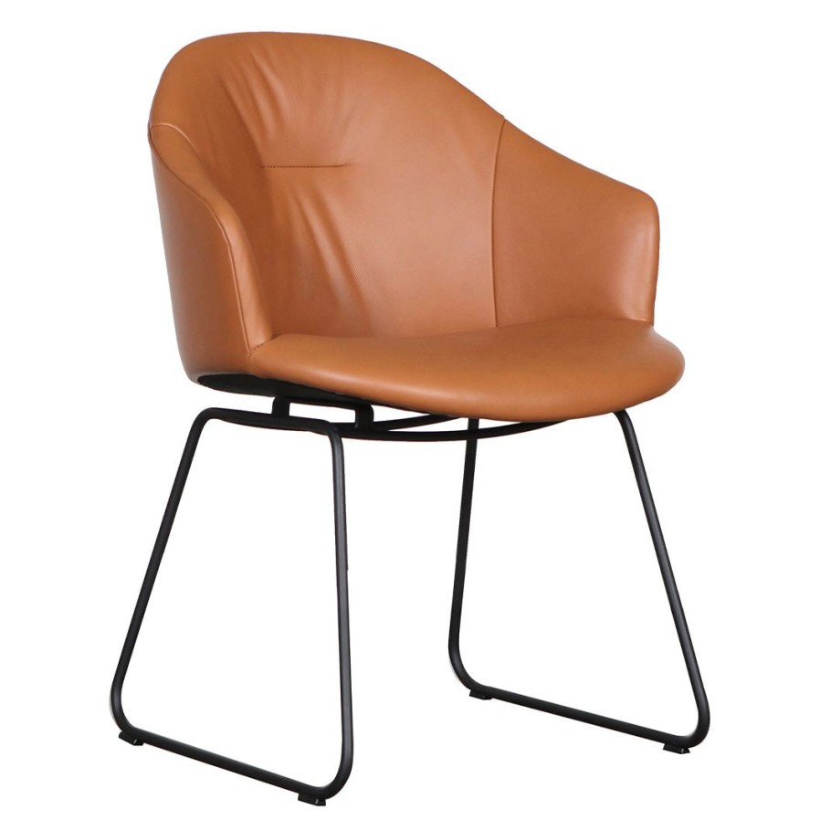 Wendelbo Versu Dining Chair Patrol Cognac Leather Hot