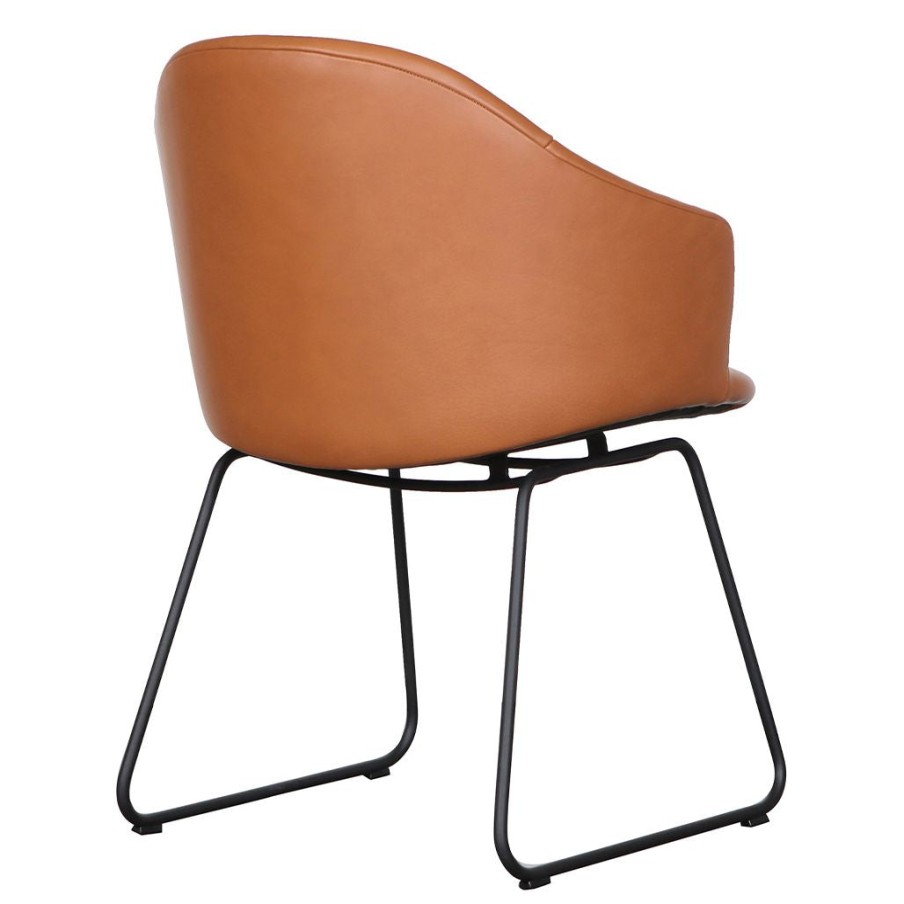 Wendelbo Versu Dining Chair Patrol Cognac Leather Hot