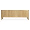 Ethnicraft Ethnicraft Oak Pi Sideboard - 4 Doors Natural Oak Clearance