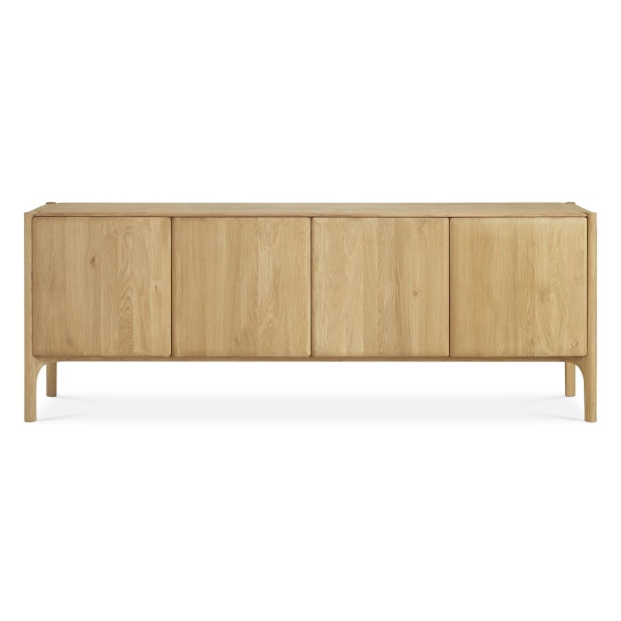 Ethnicraft Ethnicraft Oak Pi Sideboard - 4 Doors Natural Oak Clearance