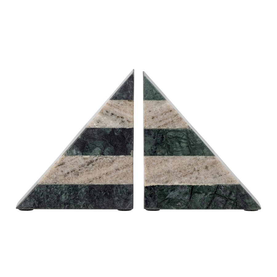 Bloomingville Abir Marble Bookend Set Of 2 Green Clearance