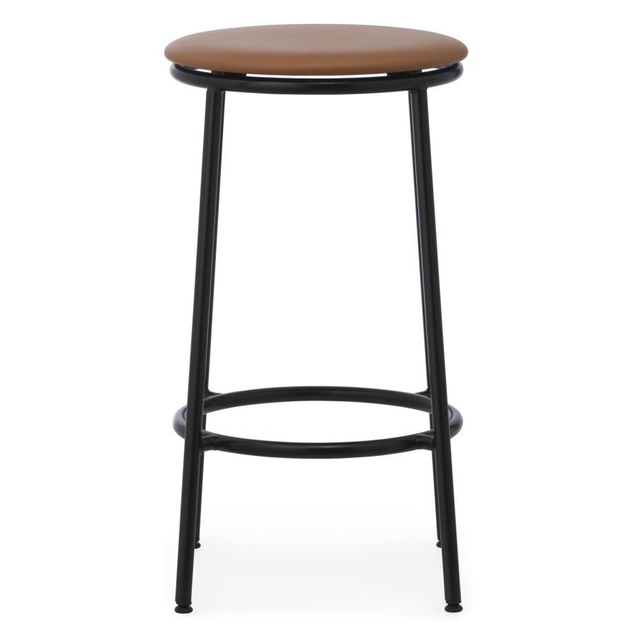 Normann Copenhagen Circa Counter Stool Ultra Leather Brandy New