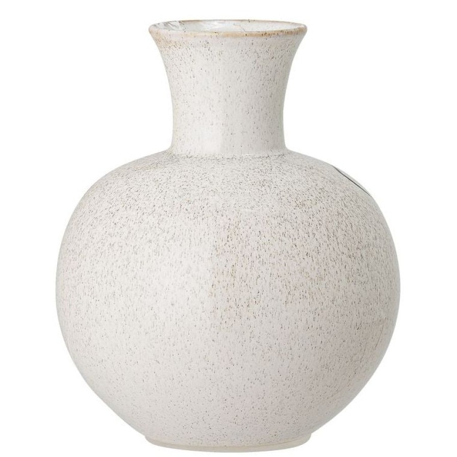 Bloomingville Stoneware Vase 19.5Cm White Hot