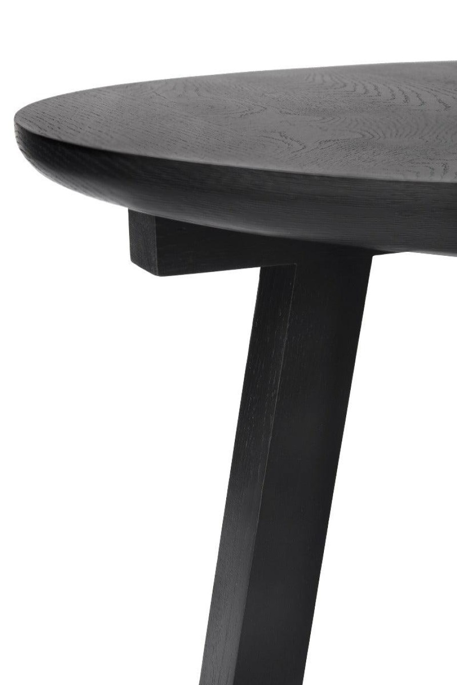 Ethnicraft Ethnicraft Oak Tripod Side Table - Black Black Oak Best