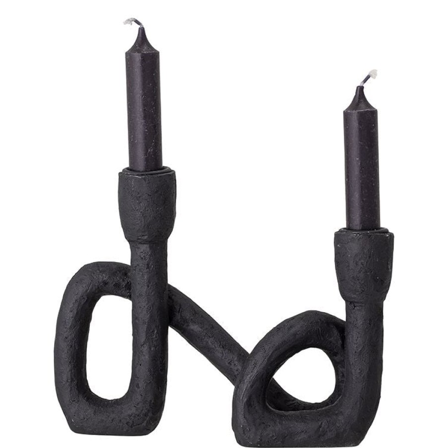 Bloomingville Mashel Candlestick Black Hot