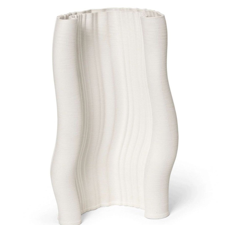 Ferm Living Moire Vase Off White Hot