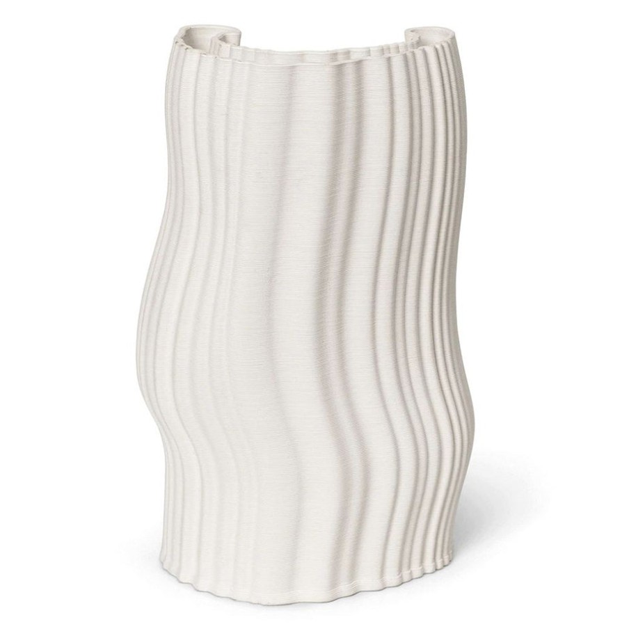 Ferm Living Moire Vase Off White Hot