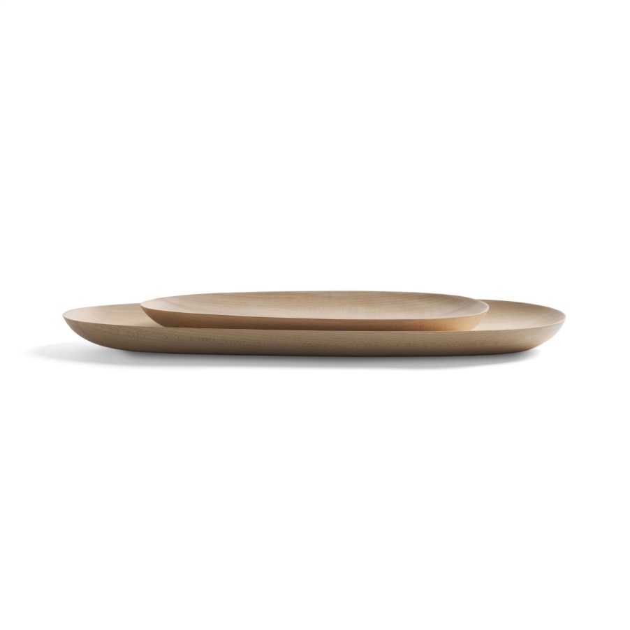 Ethnicraft Ethnicraft Thin Oval Boards - Set Of 2 Sycamore Online