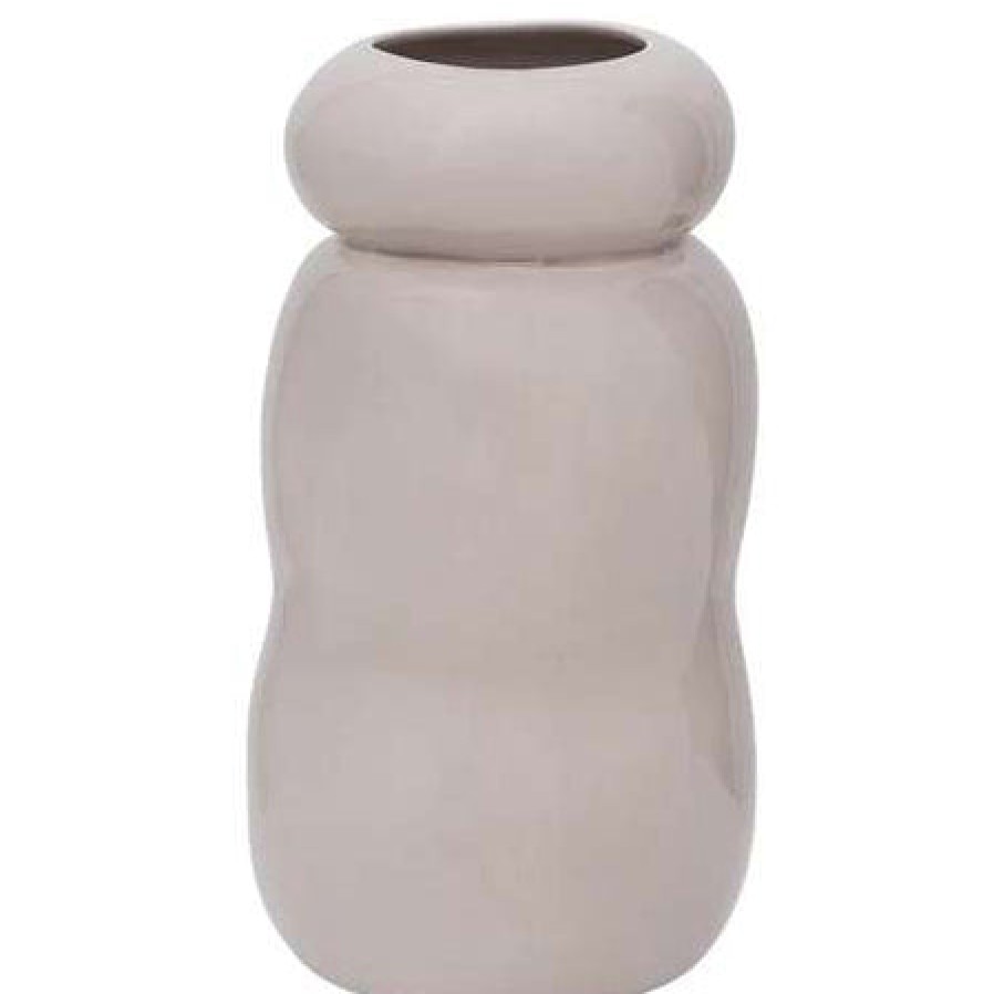 Urban Nature Culture Earthernware Vase Pebble Grey Morn Best