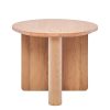 Natadora Pivot Round Timber Side Table Hot