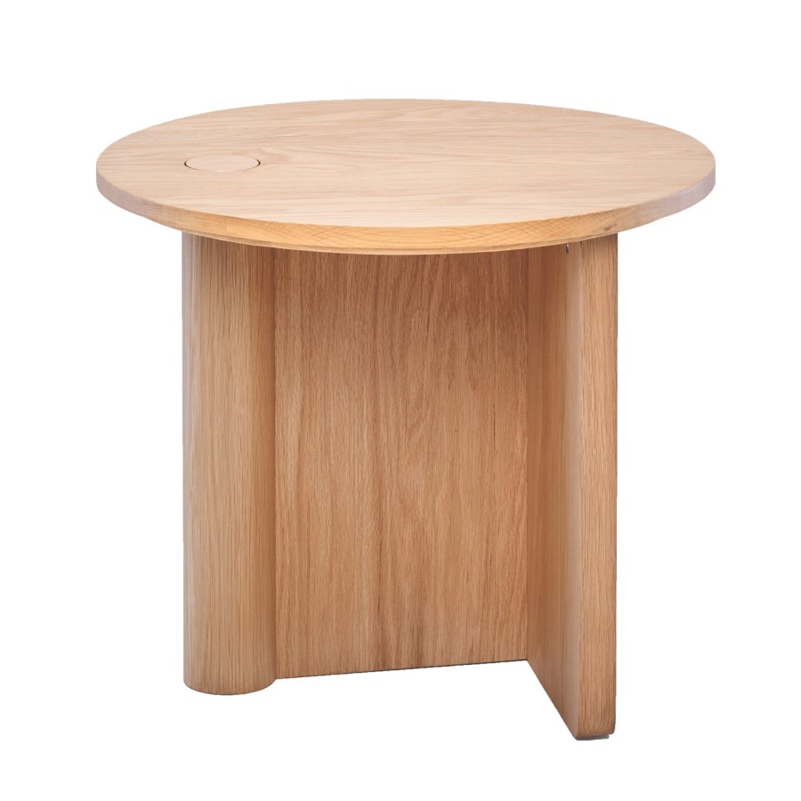 Natadora Pivot Round Timber Side Table Hot