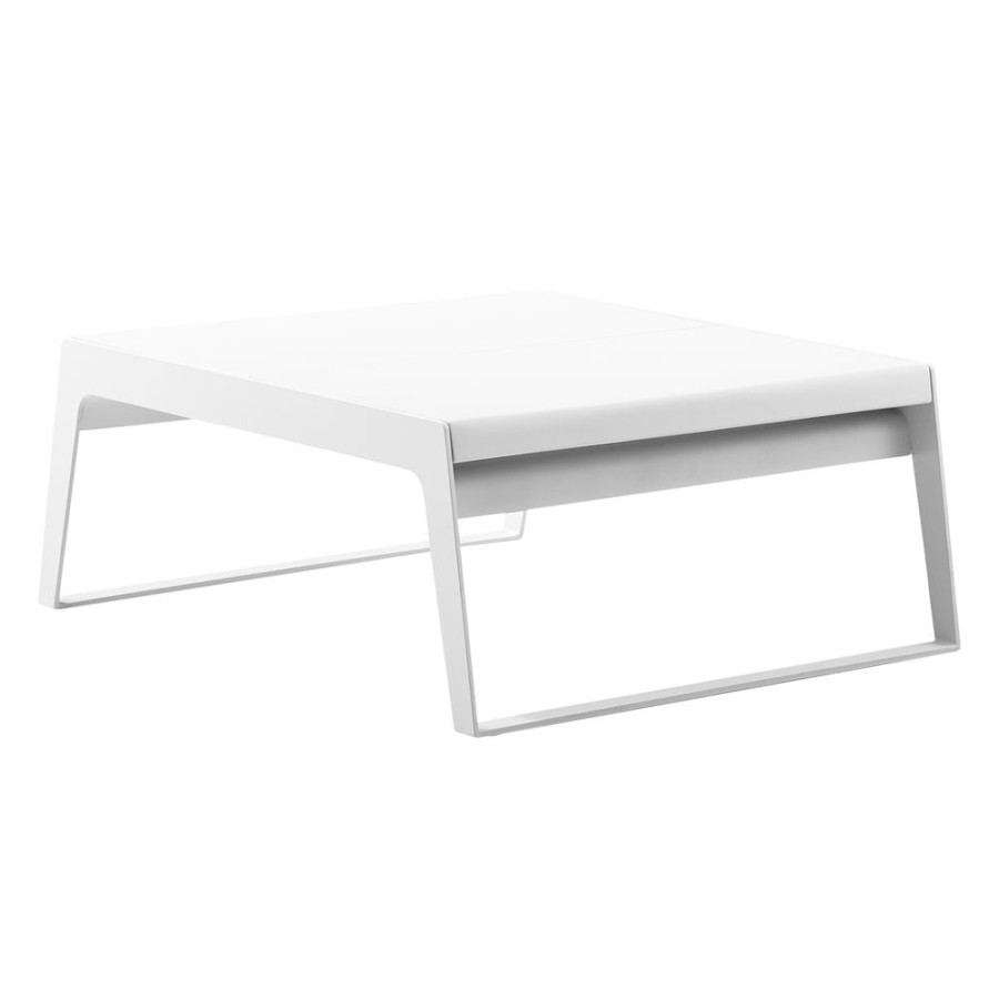 Caneline Chill-Out Coffee Table - Dual Heights White Clearance