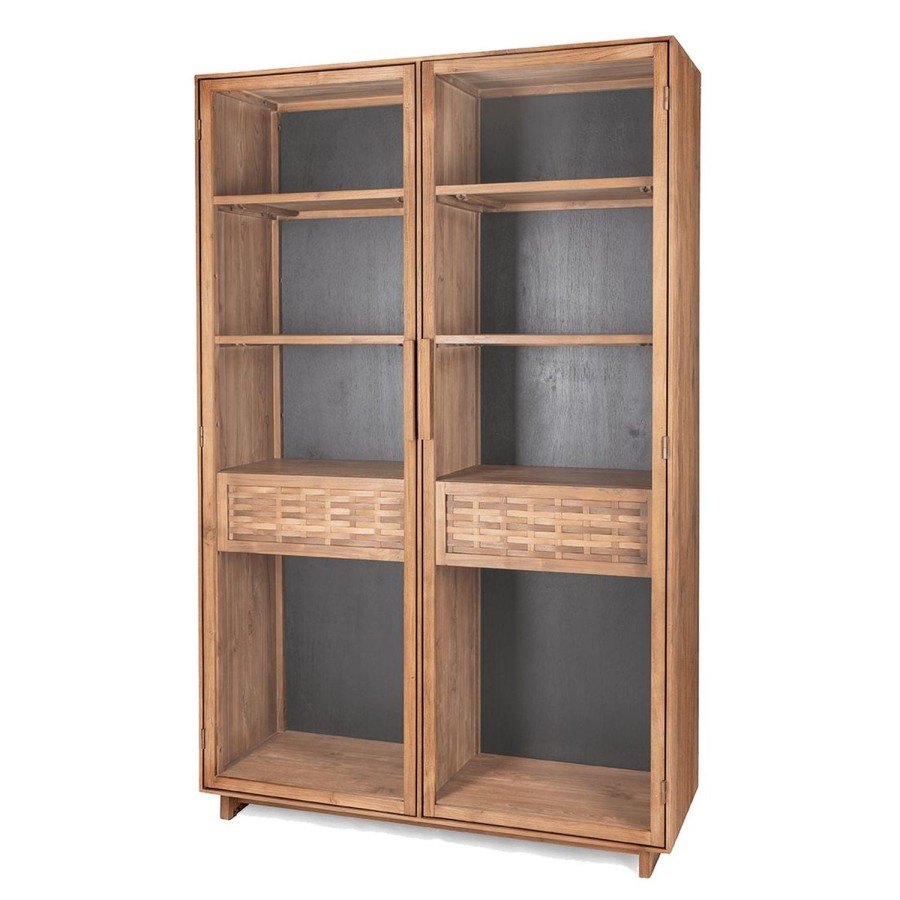 dBodhi Dbodhi Hopper Display Open Bottom Cabinet Teak New