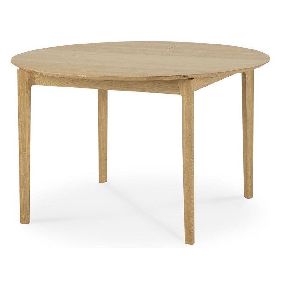 Ethnicraft Ethnicraft Oak Bok Round Extendable Dining Table Natural Oak Online