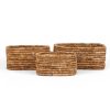 dBodhi Dbodhi Caterpillar Ambang Rectangular Basket Two Tone - Set Of 3 Lurik Hot