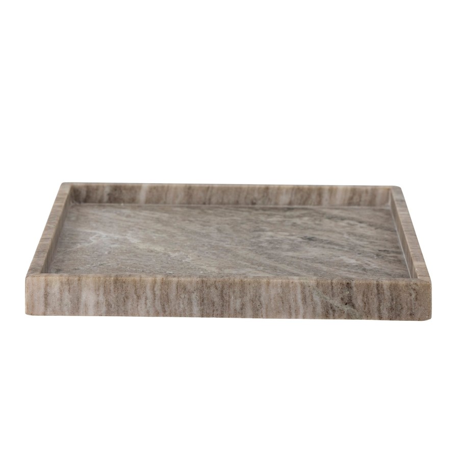 Bloomingville Majsa Marble Square Tray Brown New