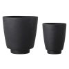 Bloomingville Llion Metal Flowerpot Set Of 2 Black Hot